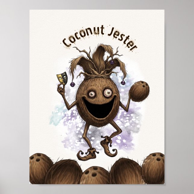 Void Jester Freund Kokosnuss Poster (Vorne)