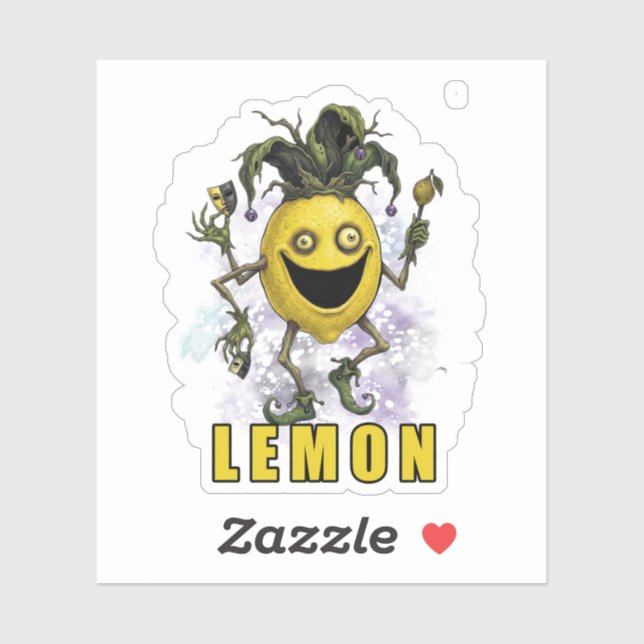 Void Jester Freund Lemon Aufkleber (Blatt)
