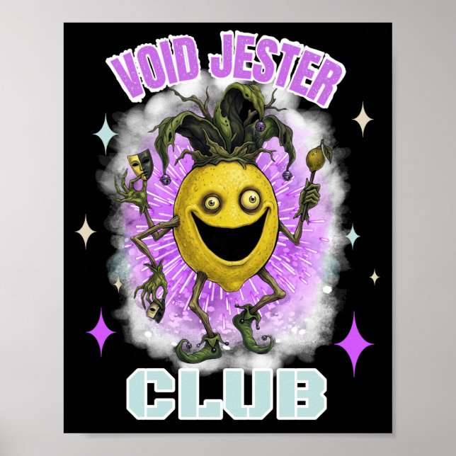 Void Jester Freund Lemon Dunkel Poster (Vorne)
