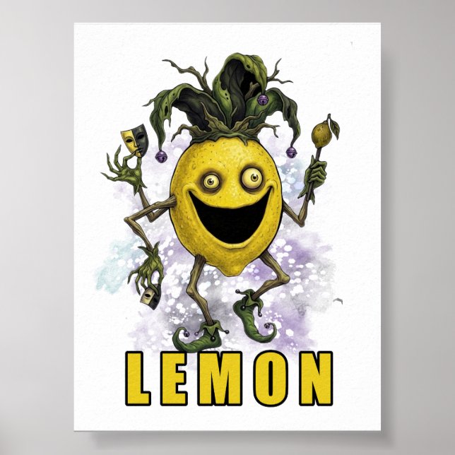 Void Jester Freund Zitrone Poster (Vorne)