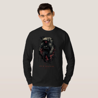 Void Walker Astronaut Sci-Fi Langarmshirt T-Shirt