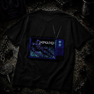 VoidForge "Besiegt" Retro-TV-Dunkelfantasy-Grafik T-Shirt
