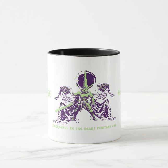 Voidforge "Penitent One" Dark Fantasy Pixel Art Ta Tasse (Zentrum)