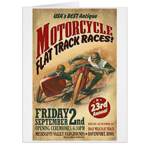 Voie plate races2 de moto