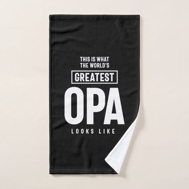 Voilà à quoi ressemble le plus grand Opa du monde (Serviette à main)