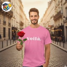 Voilà Shirt, französisches Spenden, Paris Word
