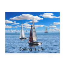 Voile - Carte postale Vie