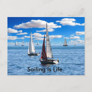 Voile - Carte postale Vie