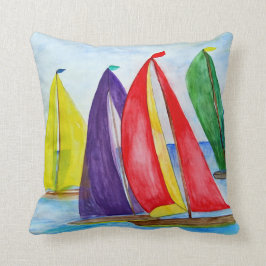 Voile coloré oreiller nautique