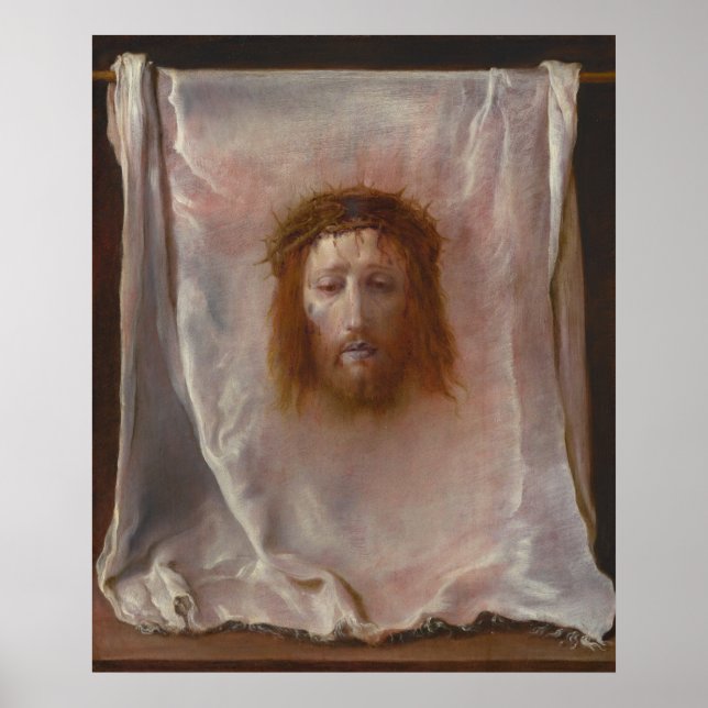 Voile de Veronica - Domenico Fetti Poster des Beau (Devant)