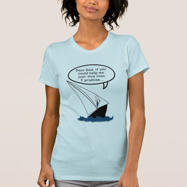 Voile drôle Cher Dieu T-shirt (Devant)