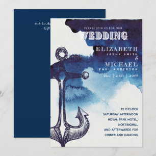 Voile nautique Destination Mariage Invitation