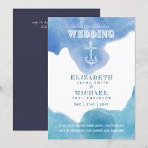 Voile nautique Destination Mariage Invitation