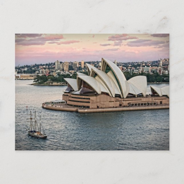 Voile par la carte postale de l'Opéra de Sydney (Devant)