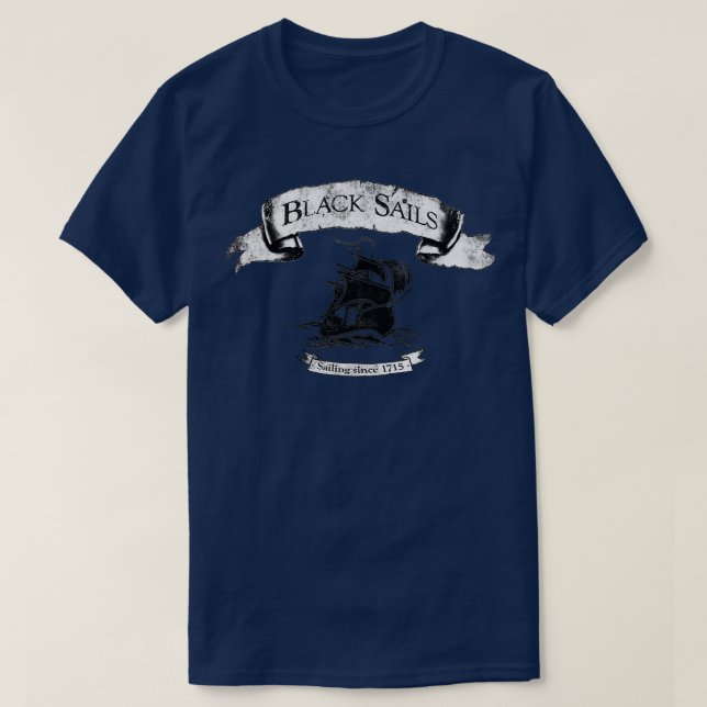 Voiles noires naviguant depuis 1715 Classic TShirt (Design devant)