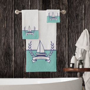 Voilier nautique Turquoise Blue Navy été
