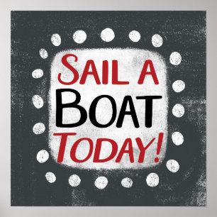 Voilier Un Bateau Aujourd'Hui Poster Wall Art
