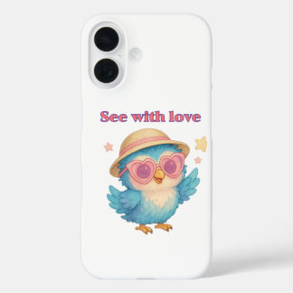 Voir avec l'amour - Coque de l'iPhone 16 pour rapp