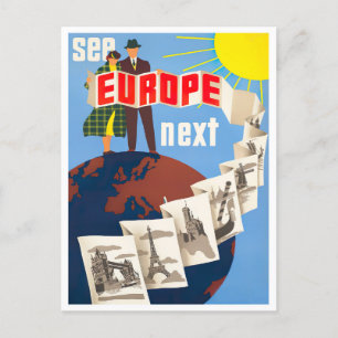 Voir Europe prochain voyage vintage Carte postale
