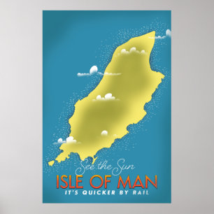 Voir le Soleil - Affiche de voyage de l'Île de Man