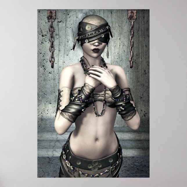 Voir No Evil Gothic Art Poster (Devant)