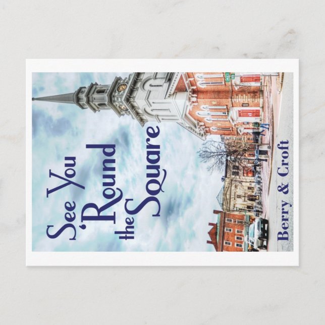 Voir vous 'Arrondir la carte postale Carré (Devant)