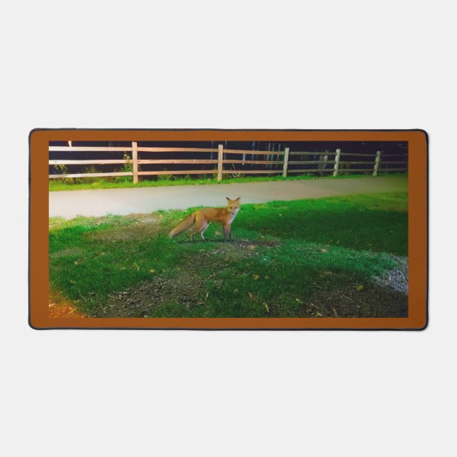 Voir Vous Red Fox Bureau Mat (Recto)