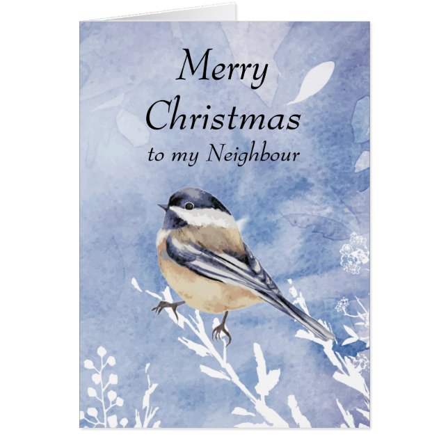 Voisin d'hiver de Noël de l'oiseau-chickadee (Devant)