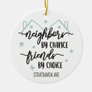 Voisin Noël Arbre cadeau ornement Personnalisé