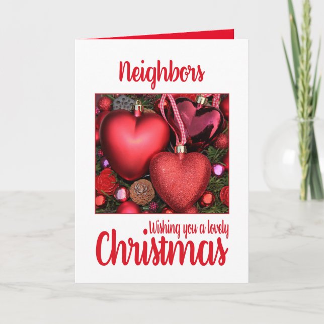 Voisins Jolie carte de Noël (Devant)