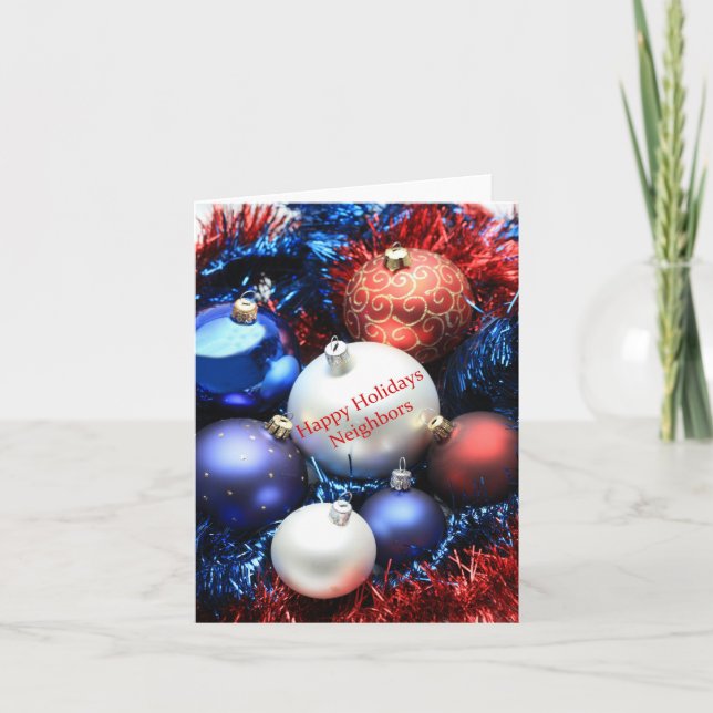 Voisins Joyeuse carte de Noël (Devant)