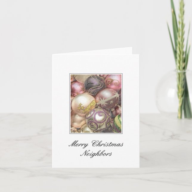 Voisins Joyeuse carte de Noël (Devant)