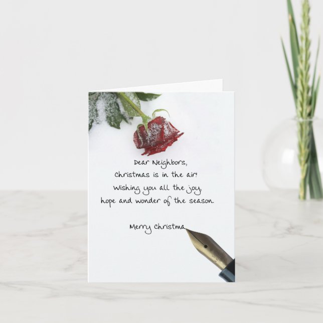 Voisins Joyeuse carte de Noël (Devant)