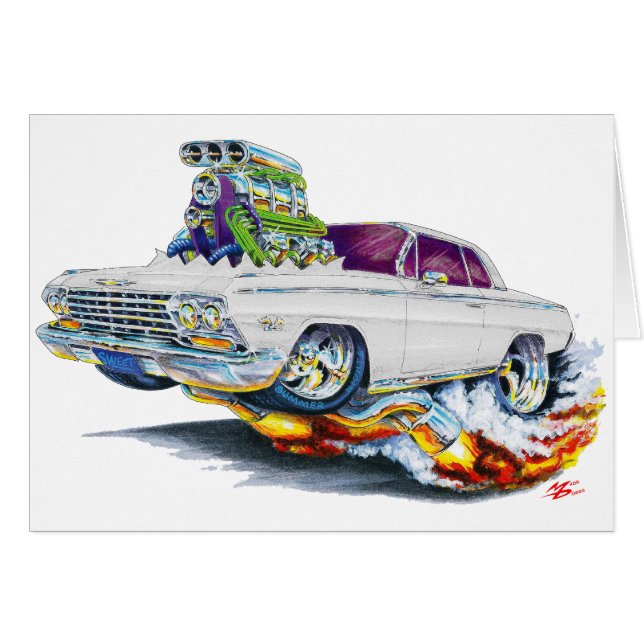 Voiture 1962-63 de blanc d'impala (Devant horizontal)