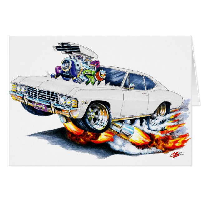 Voiture 1965-66 de blanc d'impala (Devant horizontal)