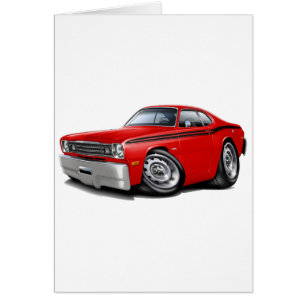 Voiture 1970-74 Rouge-Noire de chiffon