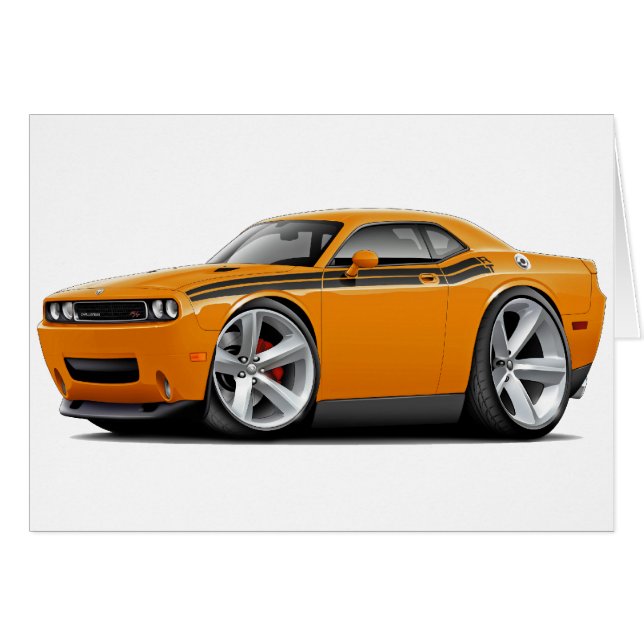 Voiture 2009-11 Orange-Noire du challengeur droite (Devant horizontal)