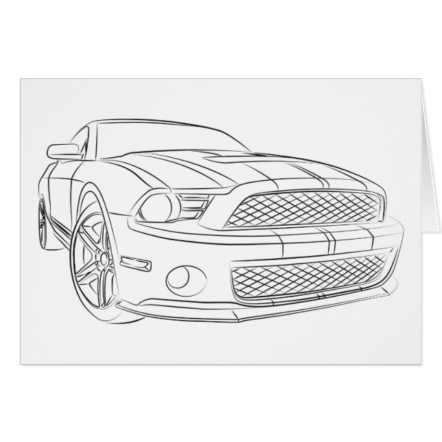 Voiture américaine de muscle (Devant horizontal)