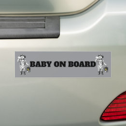 Voiture Autocollant amusant bébé mineur de charbon victori