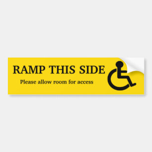 Voiture Autocollant d'accès de rampe