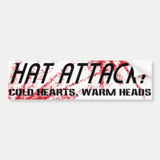 Voiture Autocollant d'ATTAQUE de CASQUETTE - coeurs froids