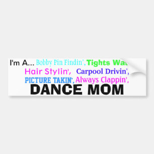 Voiture Autocollant de butoir de maman de danse