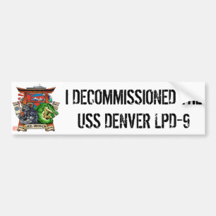 Voiture Autocollant de désarmement d'USS Denver LPD-9
