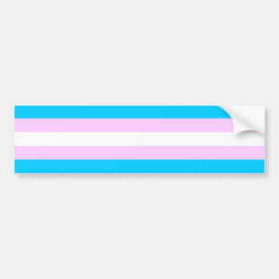 Voiture Autocollant de drapeau de transsexuel