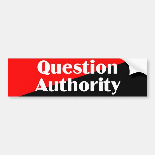 Voiture Autocollant de l'autorité 2 de question (Devant)