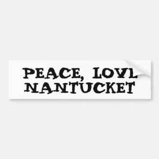 Voiture Autocollant de Nantucket d'amour de paix
