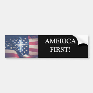 Voiture Autocollant de pare-chocs America First