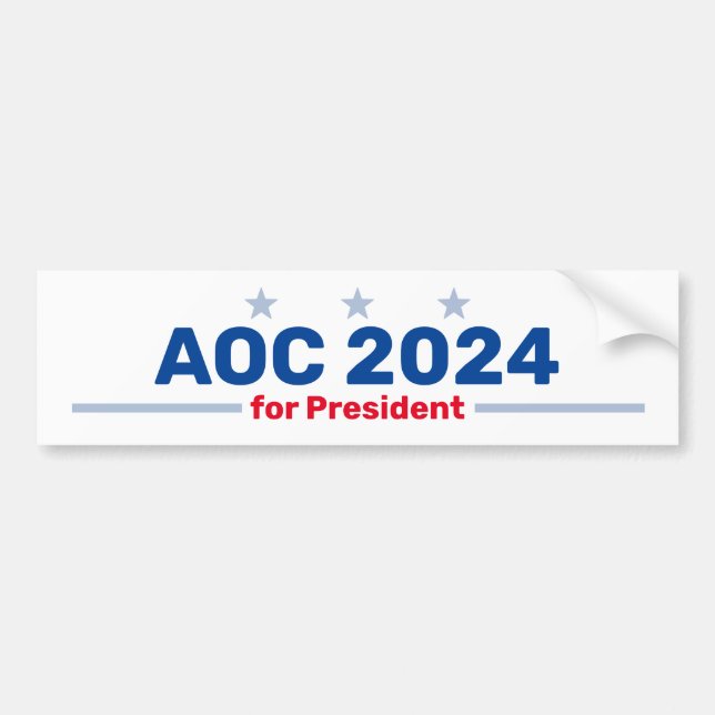 Voiture Autocollant de pare-chocs AOC 2024 (Devant)