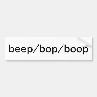 Voiture Autocollant de pare-chocs bip/bop/boop