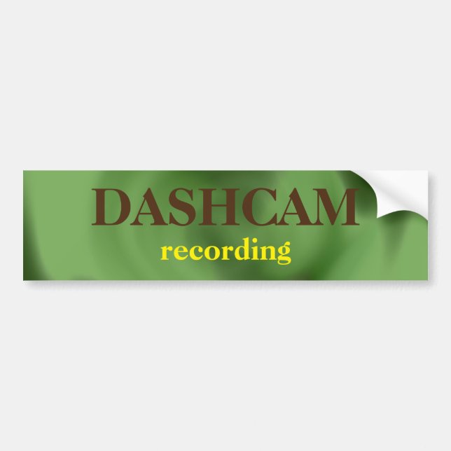 Voiture Autocollant de pare-chocs Dashcam (Devant)